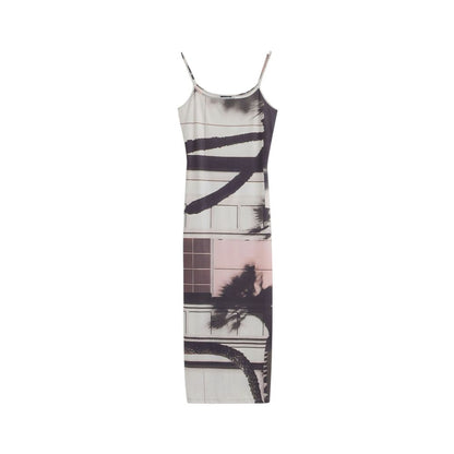 Beige Polyester Long
