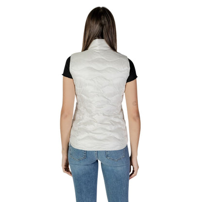 White Polyamide Sleveless Jacket