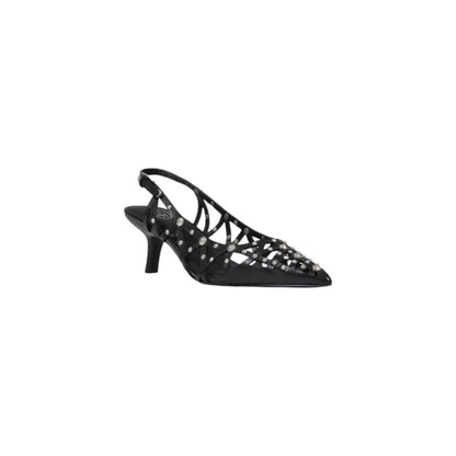 Black Leather High Heel