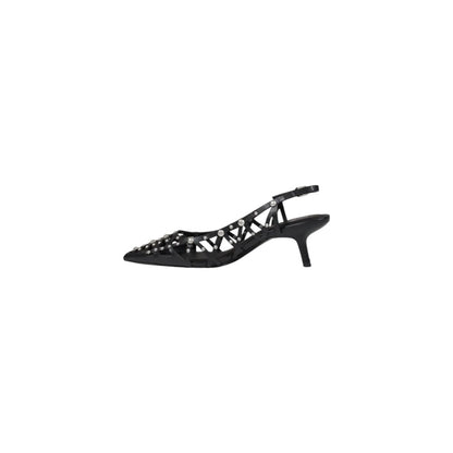 Black Leather High Heel