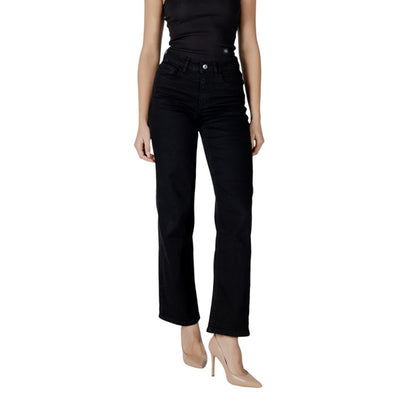 Black Cotton Relaxed Fit Jean