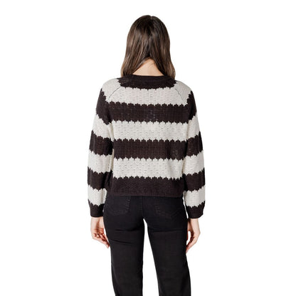 Black And White Marabou Sweater