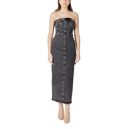 Black Cotton Midi