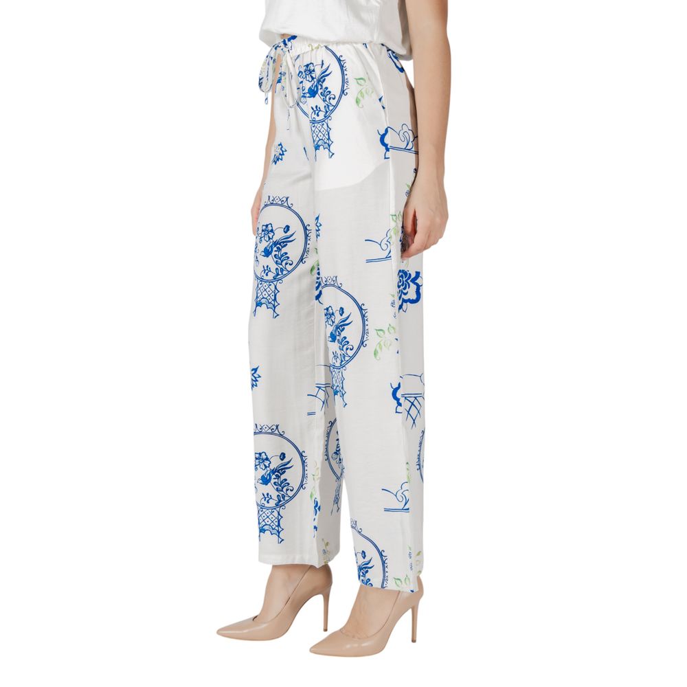 White Viscose Pant