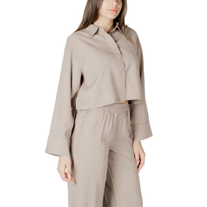 Beige Viscose Blouse