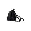 Black Artificial Leather Backpack