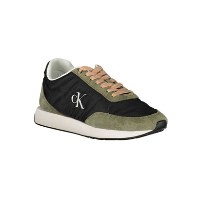 Black Leather Women Sneaker