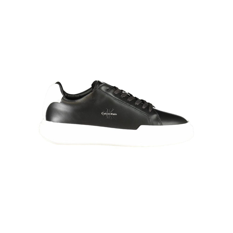 Black Leather Men's Sneaker