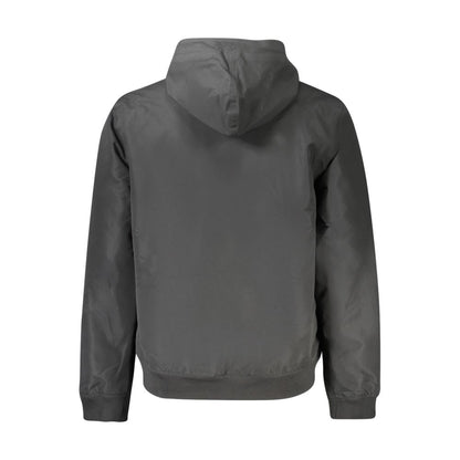 Black Polyester Men's Jacket