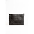 Black Leather Clutch Bag