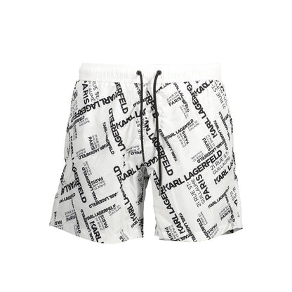 White Polyester Swimwear