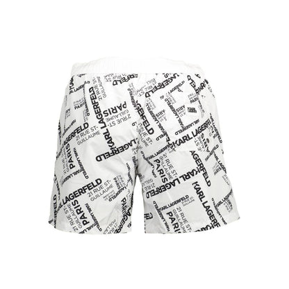 White Polyester Swimwear