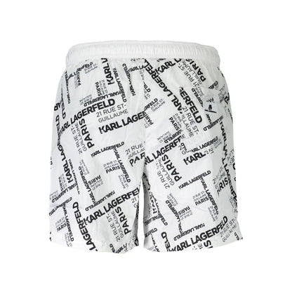 White Polyester Swimwear