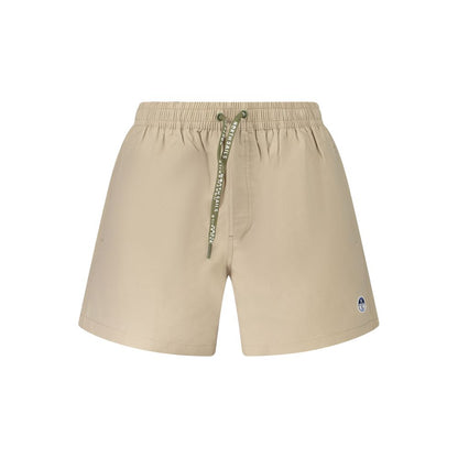 Beige Cotton Swimwear