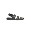 Black Leather Men Sandal