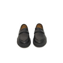 Black Cowhide Loafer