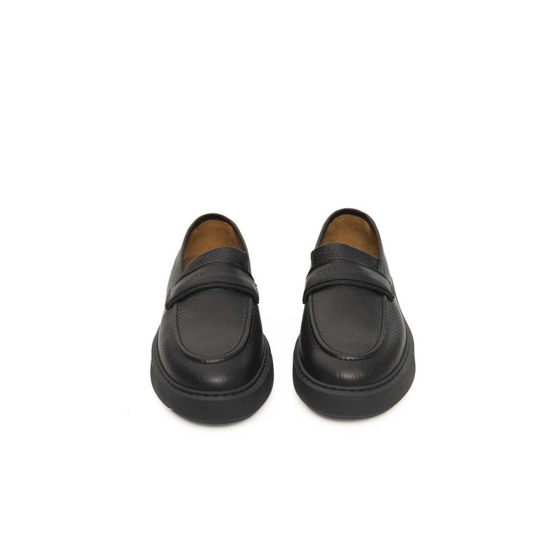 Black Cowhide Loafer