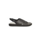 Black Cowhide Sandal