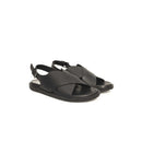 Black Cowhide Sandal