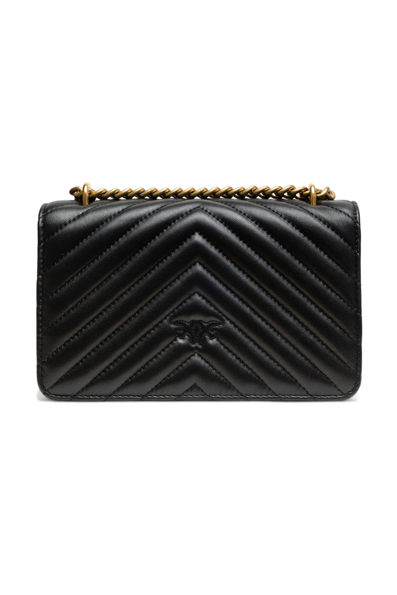 Black Mini Love Bag One Chevron