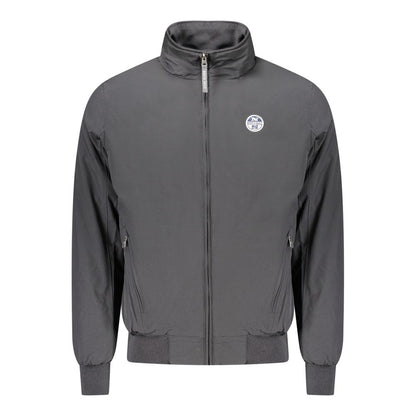 Black Polyester Jackets & Coat