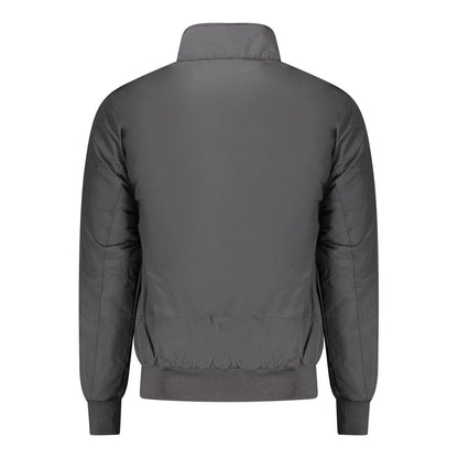 Black Polyester Jackets & Coat