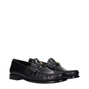 Black Leather Slip-On Loafers