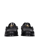 Black Leather Slip-On Loafers