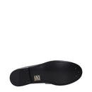 Black Leather Slip-On Loafers