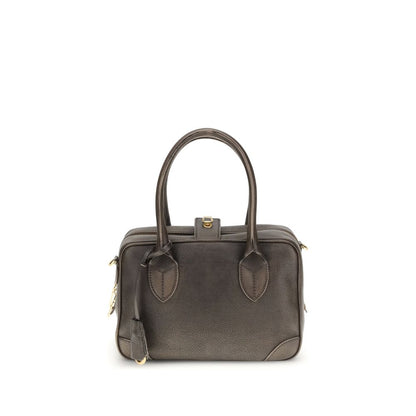 VITA BAG TREATED LEATHER BODY GOLD METAL