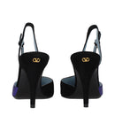 Black Leather High Heel Pumps