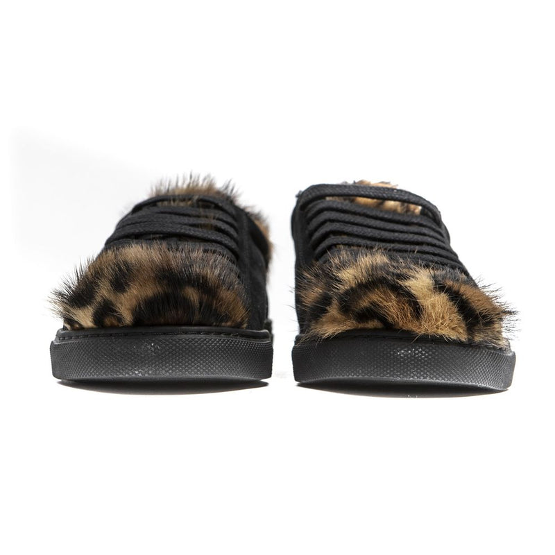 Black Leather Sneaker