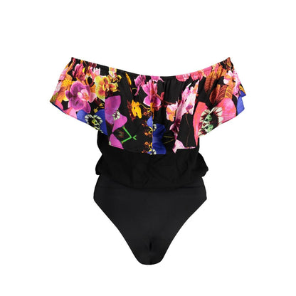 Black Elastane Bodysuit