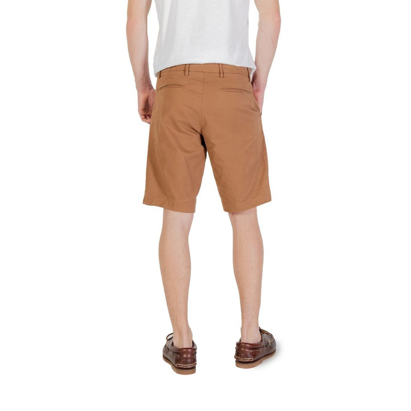 Beige Cotton Bermuda