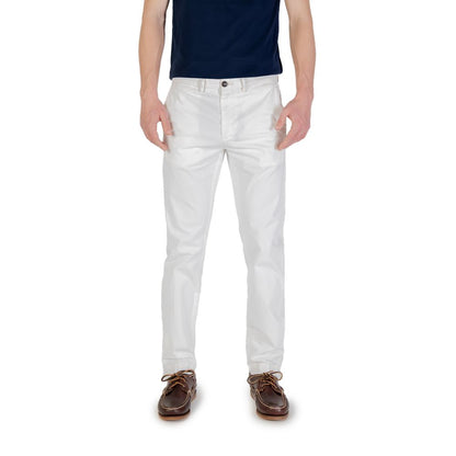 White Cotton Skinny Pant