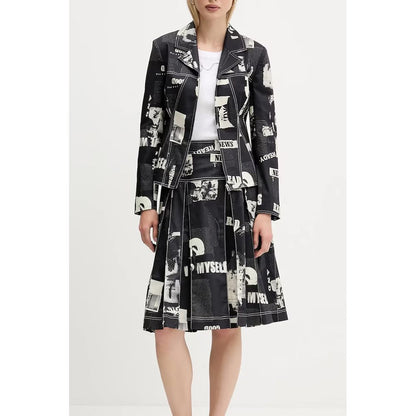 Black Cotton Jackets & Coat